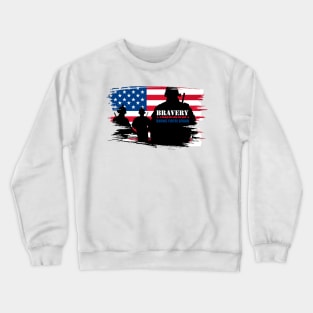 'Bravery Is Being Afraid' Military Public Service Shirt Crewneck Sweatshirt